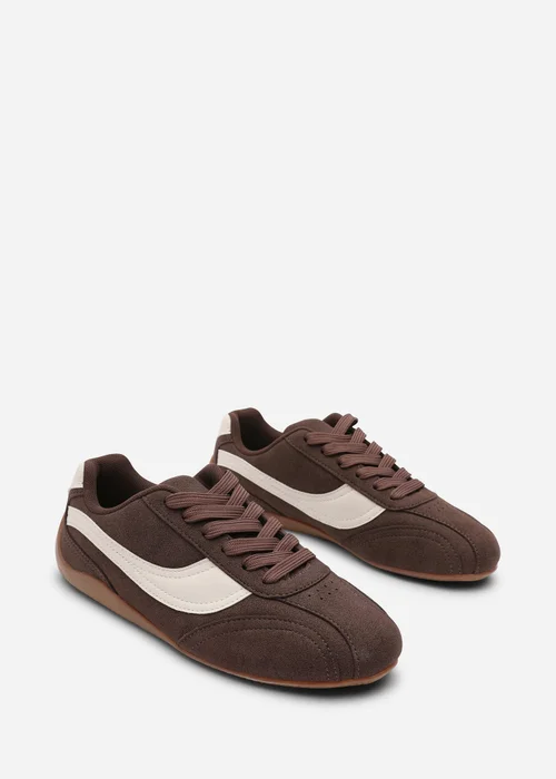 Where's That From Ulani Brown Low-Top Lace-up Trainer - 8 Image 4