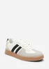Where's That From Venice White Retro Lace-Up Stripes Trainer - Size 6 Image 3