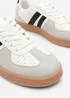 Where's That From Venice White Retro Lace-Up Stripes Trainer - Size 6 Image 5
