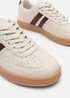 Where's That From Venice Beige Retro Lace-Up Stripes Trainer - 8 Image 5