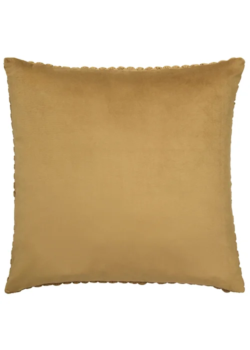 Appletree Bobble Tufted Ochre Filled Cushion - 55 x 55cm Image 3