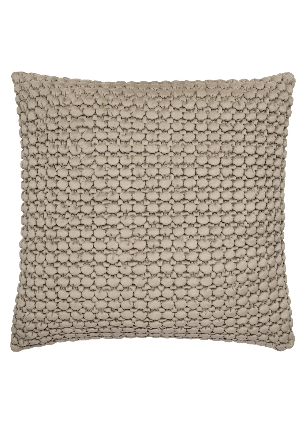 Appletree Bobble Tufted Natural Filled Cushion - 55 x 55cm Image 2