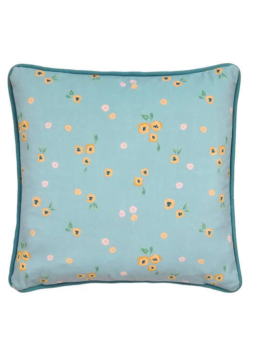 Dreams & Drapes Abstract Poppy Breathable Red Filled Cushion - 43W X 43D Image 4