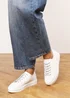 Where's That From Eliane White Lace-up Low Wedge Trainer - 8 Image 6