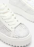 Where's That From Darcia White Chunky Sole Trainer With Diamante Pattern - Size 3 Image 5