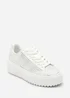 Where's That From Darcia White Chunky Sole Trainer With Diamante Pattern - Size 3 Image 3