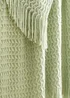 Appletree Textured Knit Heavyweight Green Throw - 130 x 180cm Image 3