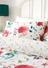 Dreams & Drapes Abstract Poppy Reversible Red Duvet Cover Set - Single Image 2