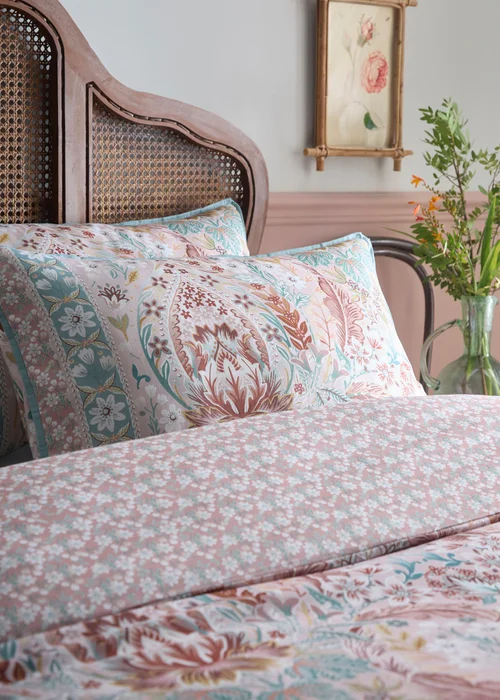 Appletree Floral Damask Super Soft Multi Colour Duvet Cover Set - Double Image 2