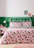 Bedlam Fun Strawberries Digitally Printed Pink Duvet Cover Set - Single Image 2
