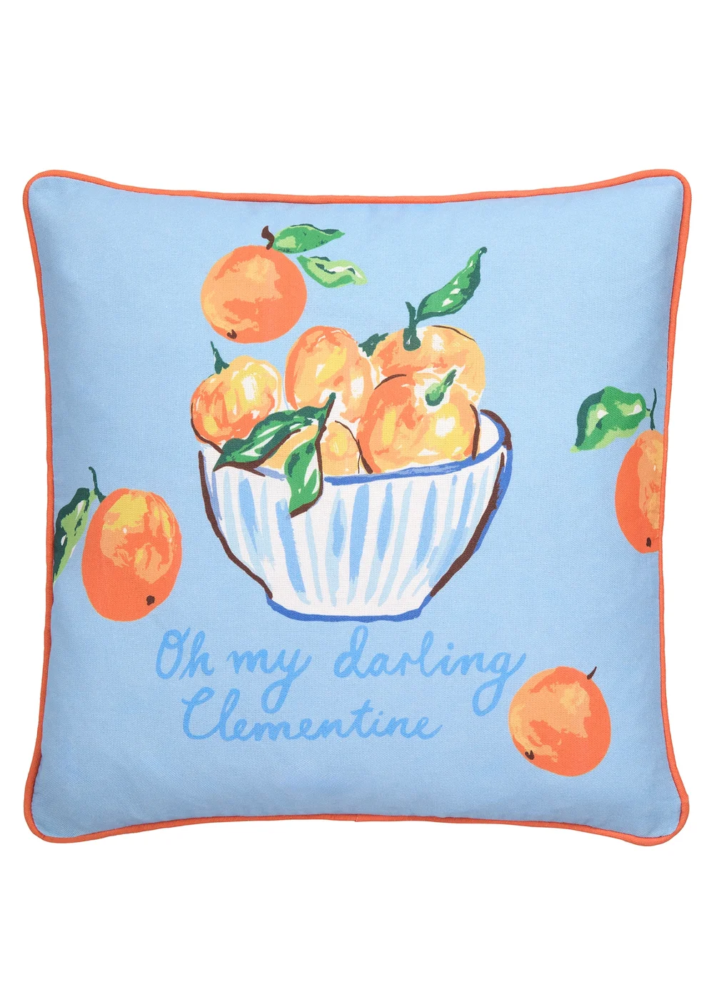 Fusion My Darling Clementine Showerproof Multi Colour Filled Cushion - 43W X 43D Image 2