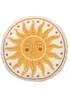 Fusion Soleil EmroideredYellow Round Cushion - 40cm Image 2