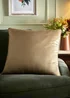 Appletree Harlan Velvet Taupe Filled Cushion - 55 x 55cm Image 1