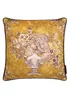Laurence Llewelyn-Bowen Tuscan Holiday Velvet Ochre Filled Cushion - 43W X 43D Image 2