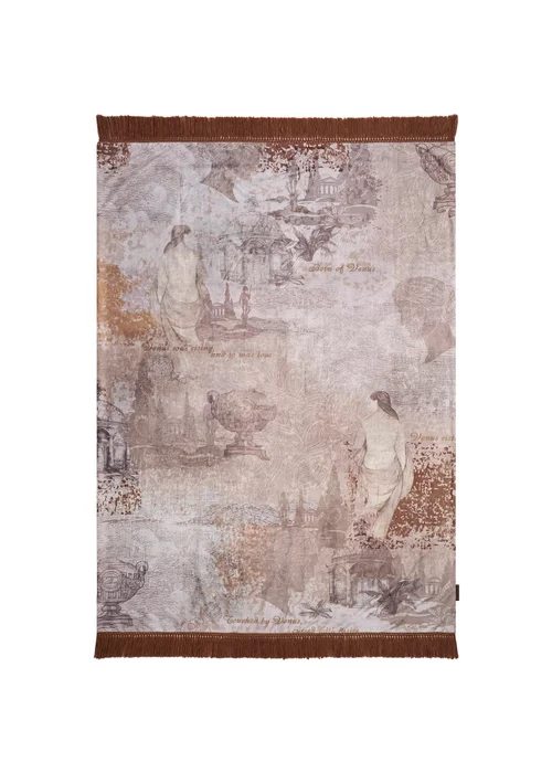 Laurence Llewelyn-Bowen Venus Primavera Velvet Natural Throw - 130 x 180cm Image 3