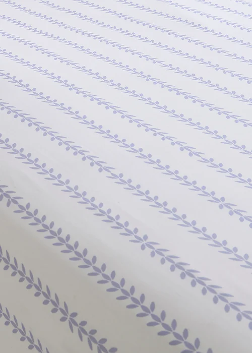 Dreams & Drapes Sweetpea Floral Breathable Lilac Fitted Bed Sheet - Single Image 2