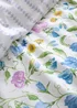 Dreams & Drapes Sweetpea Floral Reversible Lilac Duvet Cover Set - Single Image 3