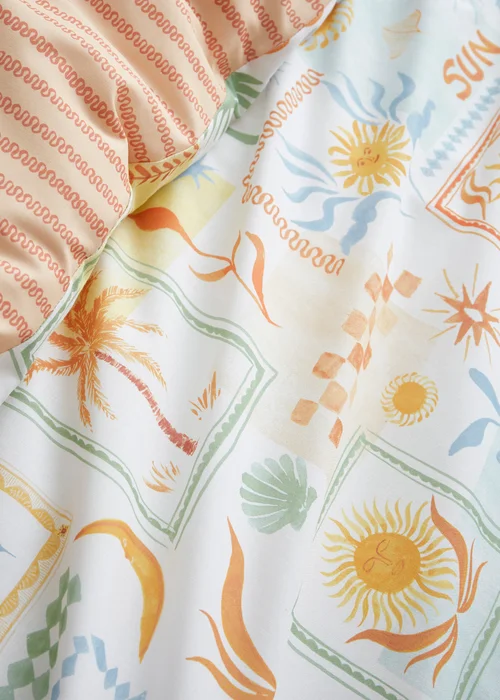 Fusion Soleil Reversible Multi Colour Duvet Cover Set - Single Image 3