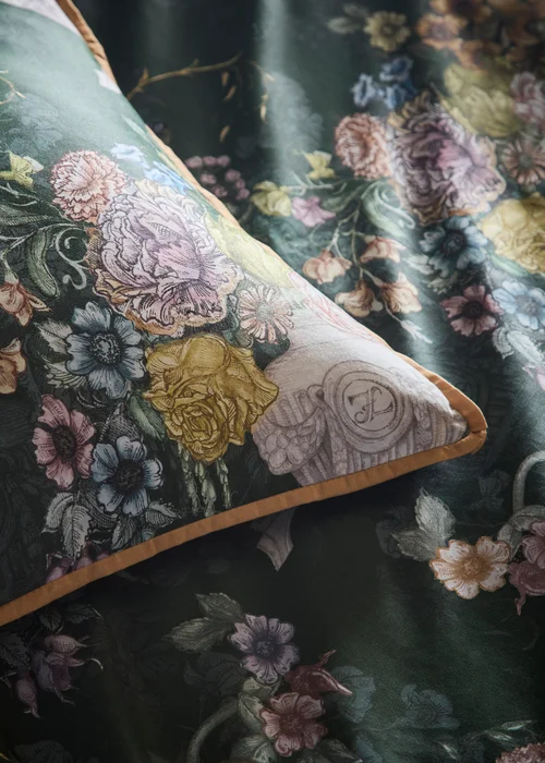 Laurence Llewelyn-Bowen Tuscan Holiday Soft Touch Green Duvet Cover Set - Double Image 3