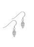 Golden Moments Sterling Silver Faceted Heart Drop Earrings - One Size Image 2