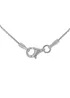 Golden Moments Sterling Silver Rhodium Plated CZ Infinity Necklace - One Size Image 2