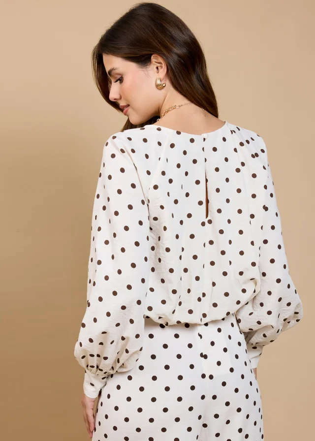 Little Mistress Polka Dot Balloon Top