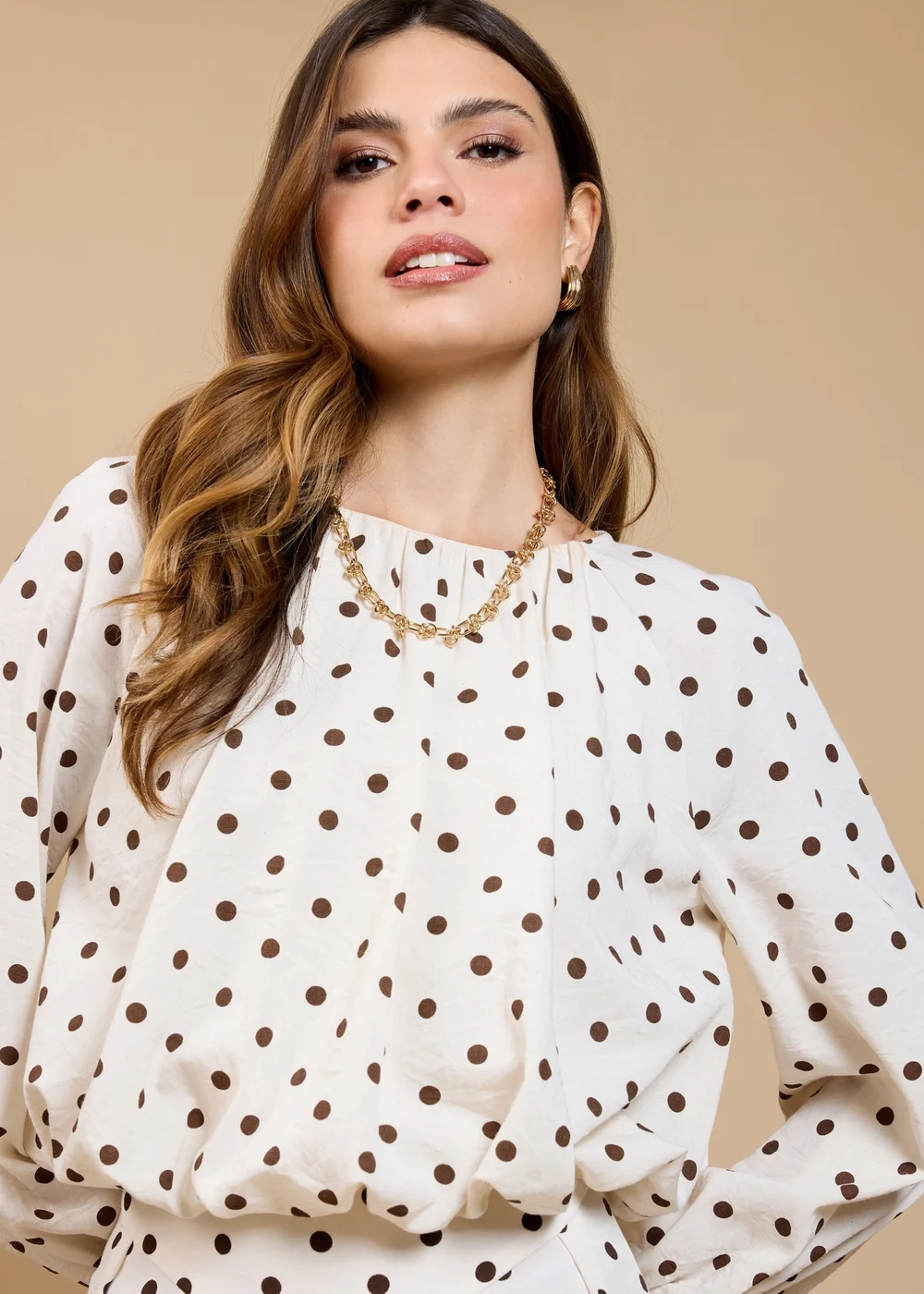 Little Mistress Polka Dot Balloon Top - 12 Image 3