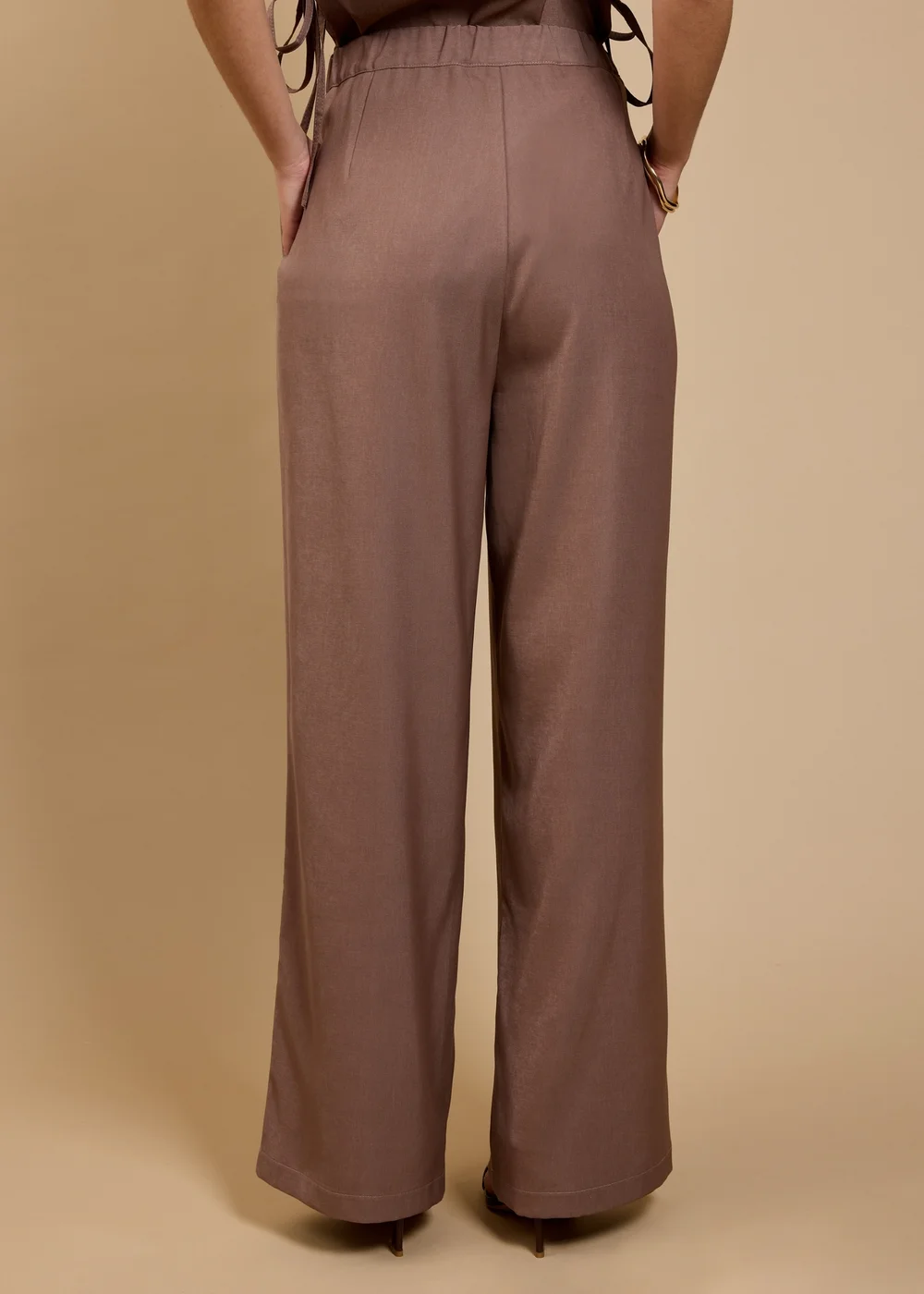 Little Mistress Mink Wide Leg Trousers - 8 Image 2