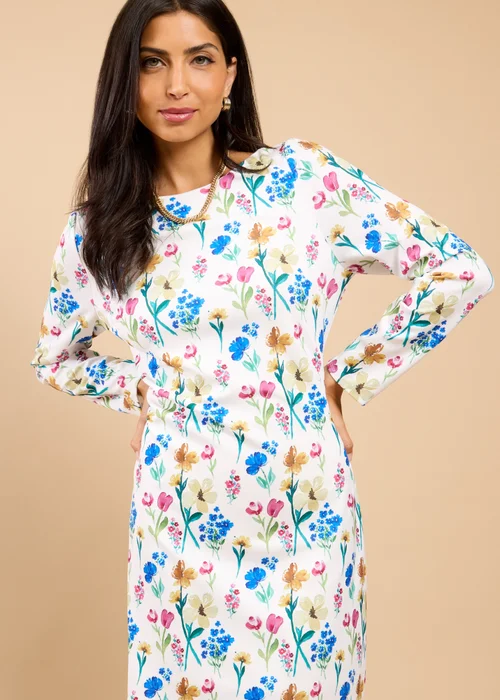 Little Mistress Floral Print Mini Dress - 14 Image 4