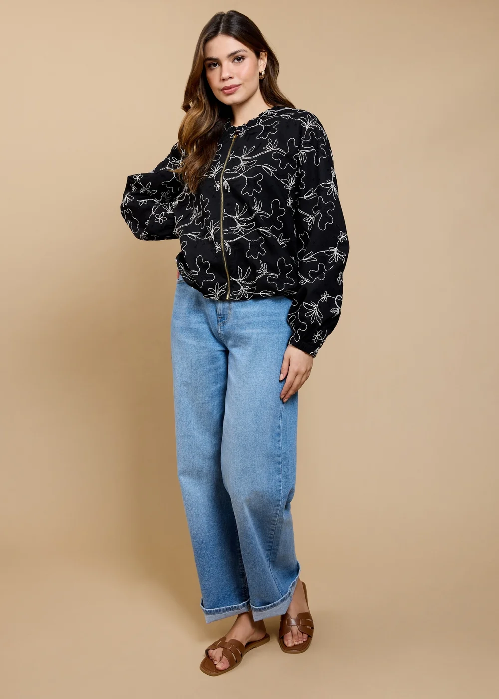 Little Mistress Black Embroidered Cropped Jacket - 12 Image 4