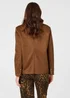 Izabel London Brown Faux Suede Pocket Front Slim Jacket - 12 Image 2
