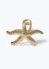 Muse Gold Starfish Claw Hair Clamp - One Size Image 1