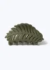Muse Khaki Leaf Claw Clip - One Size Image 1