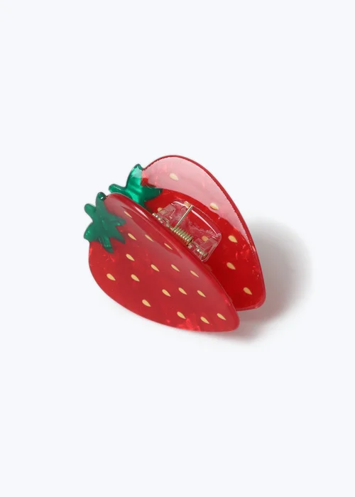 Muse Red Strawberry Claw Hair Clamp - One Size Image 2