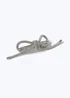 Muse Silver Diamante Jelly Bow Clip - One Size Image 2