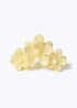 Muse Yellow Triple Flower Claw Clip - One Size Image 1