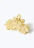 Muse Yellow Triple Flower Claw Clip - One Size Image 2