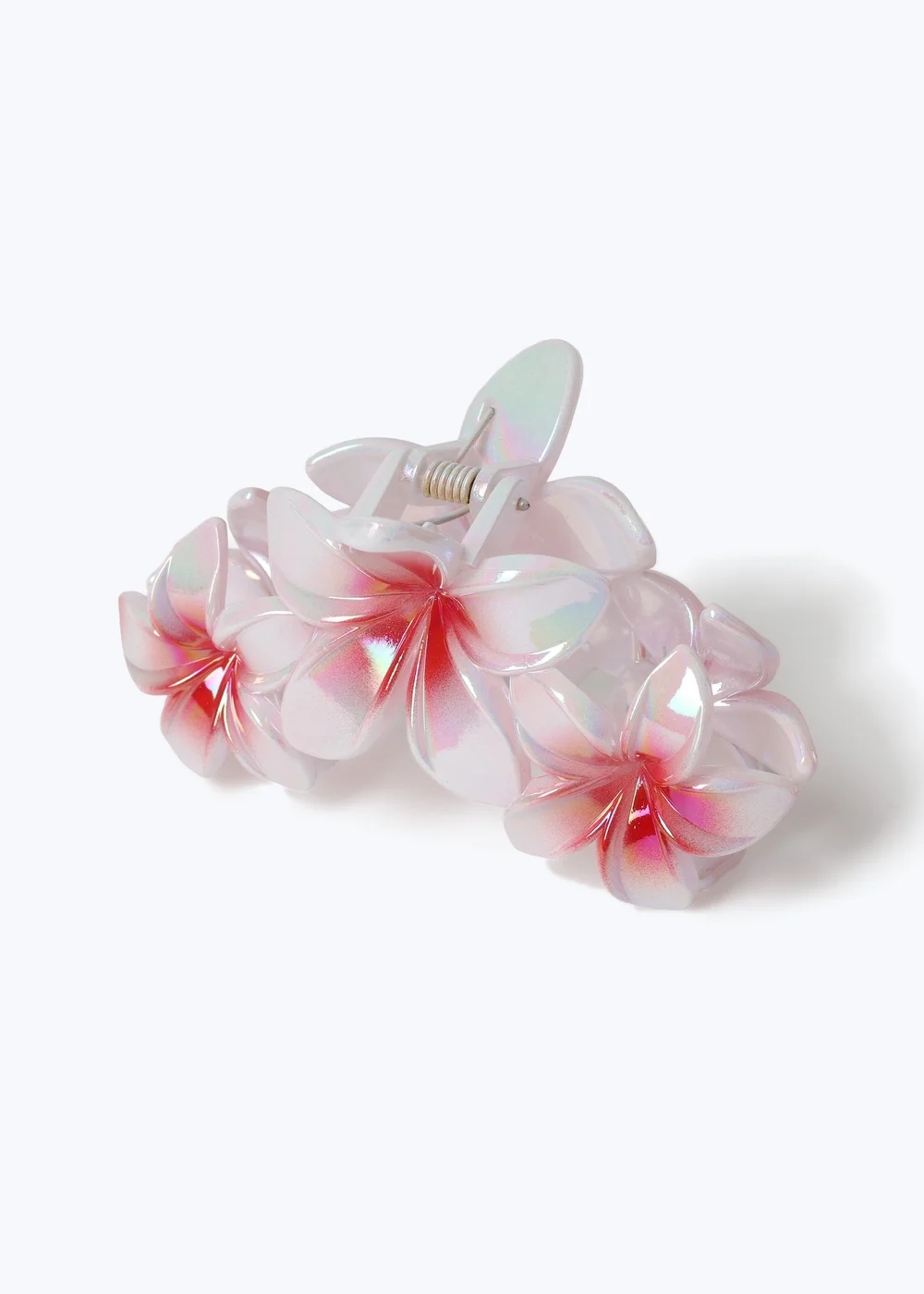 Muse White Triple Flower Claw Clip - One Size Image 2