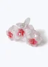 Muse White Triple Flower Claw Clip - One Size Image 2