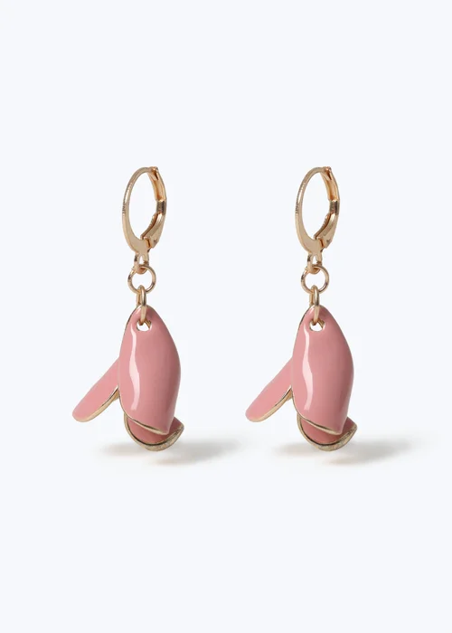 Muse Pink Petal Drop Earrings - One Size Image 1