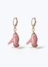 Muse Pink Petal Drop Earrings - One Size Image 1