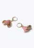 Muse Pink Petal Drop Earrings - One Size Image 2