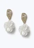 Muse Gold Pearlescent Drop Earrings - One Size Image 1