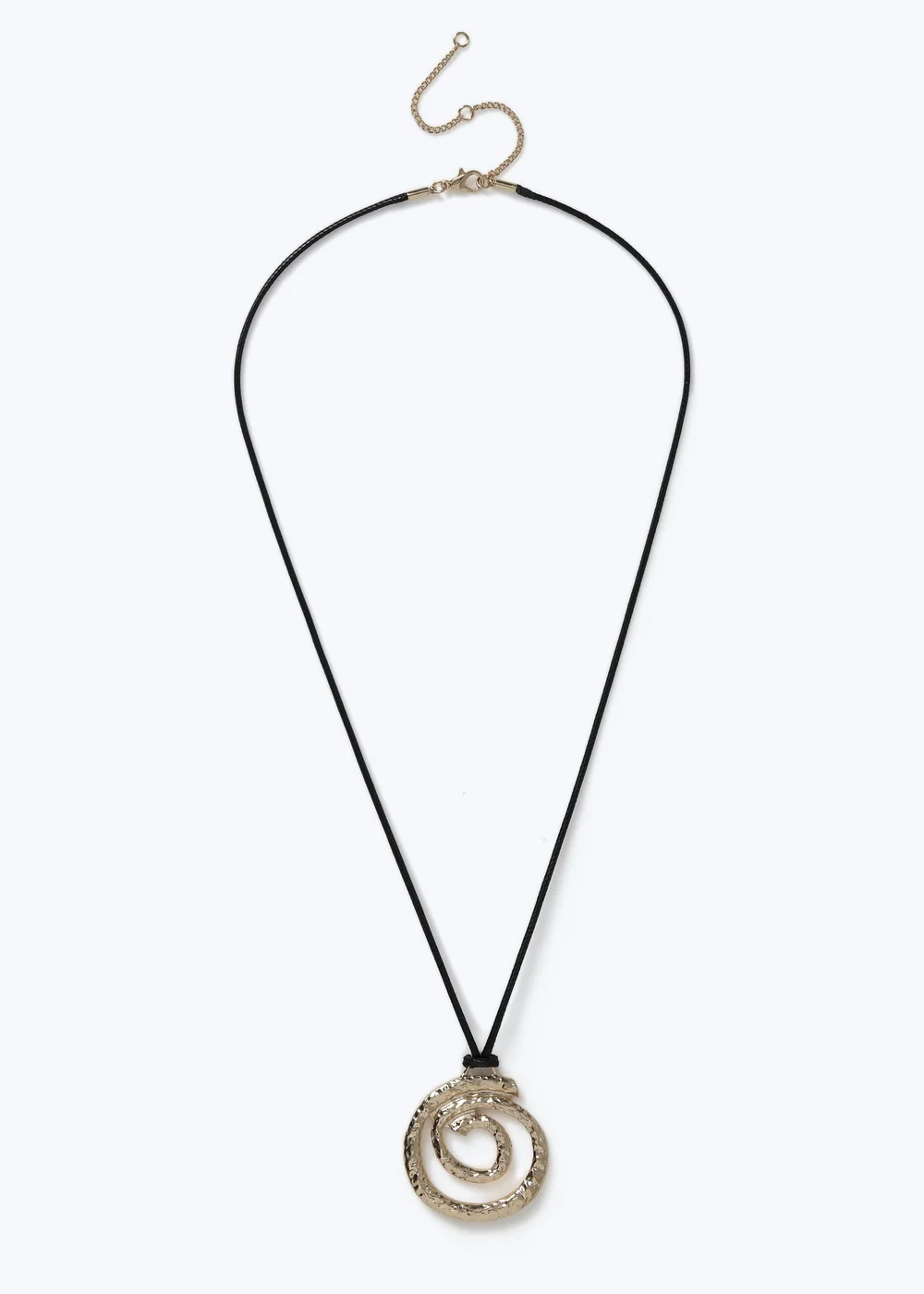 Muse Gold Cord Swirl Pendant Necklace - One Size Image 1