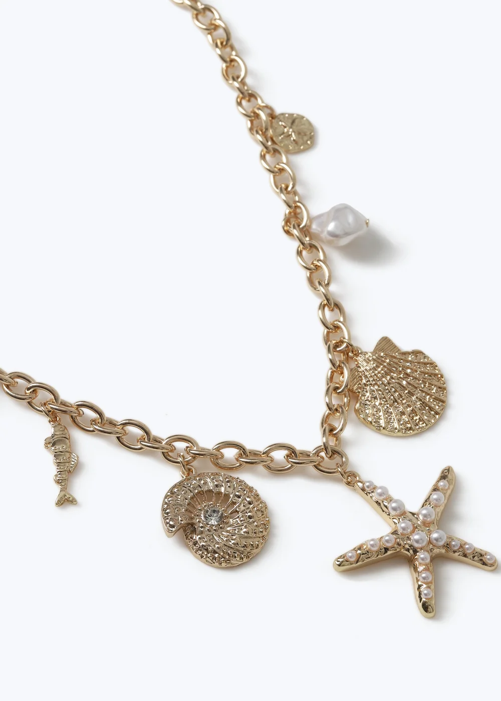 Muse Gold Starfish Charm Necklace - One Size Image 2