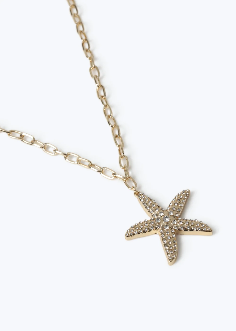 Muse Gold Starfish Metal Pendant Necklace - One Size Image 2