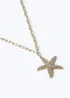 Muse Gold Starfish Metal Pendant Necklace - One Size Image 2