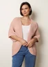 Blue Vanilla Pink Edge To Edge Rib Cardigan - One Size Image 3