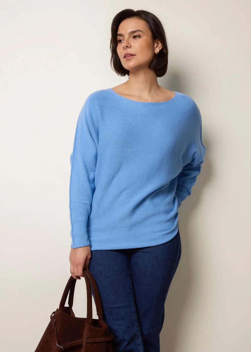 Blue Vanilla Blue Round Neck Jumper - One Size Image 2