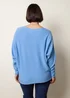 Blue Vanilla Blue Round Neck Jumper - One Size Image 4